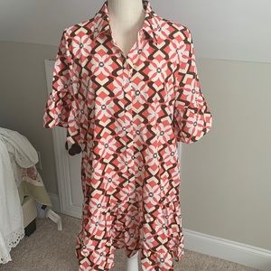Jodifl button up printed dress